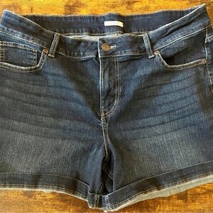 Maurices Dark Blue Denim Jean Shorts